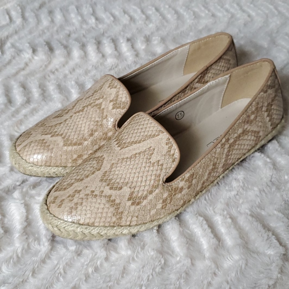 C Label Snakeskin & Burlap Rome-2 Espadrilles - Picture 2 of 6